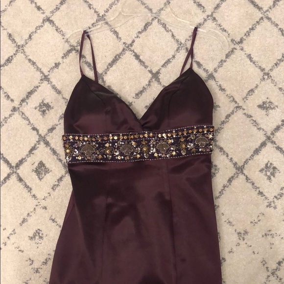 Maria blanco nero purple/ burgundy dress - Picture 2 of 5